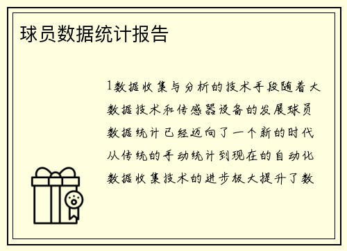 球员数据统计报告